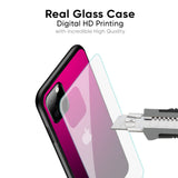 Purple Ombre Pattern Glass Case for iPhone XS Max