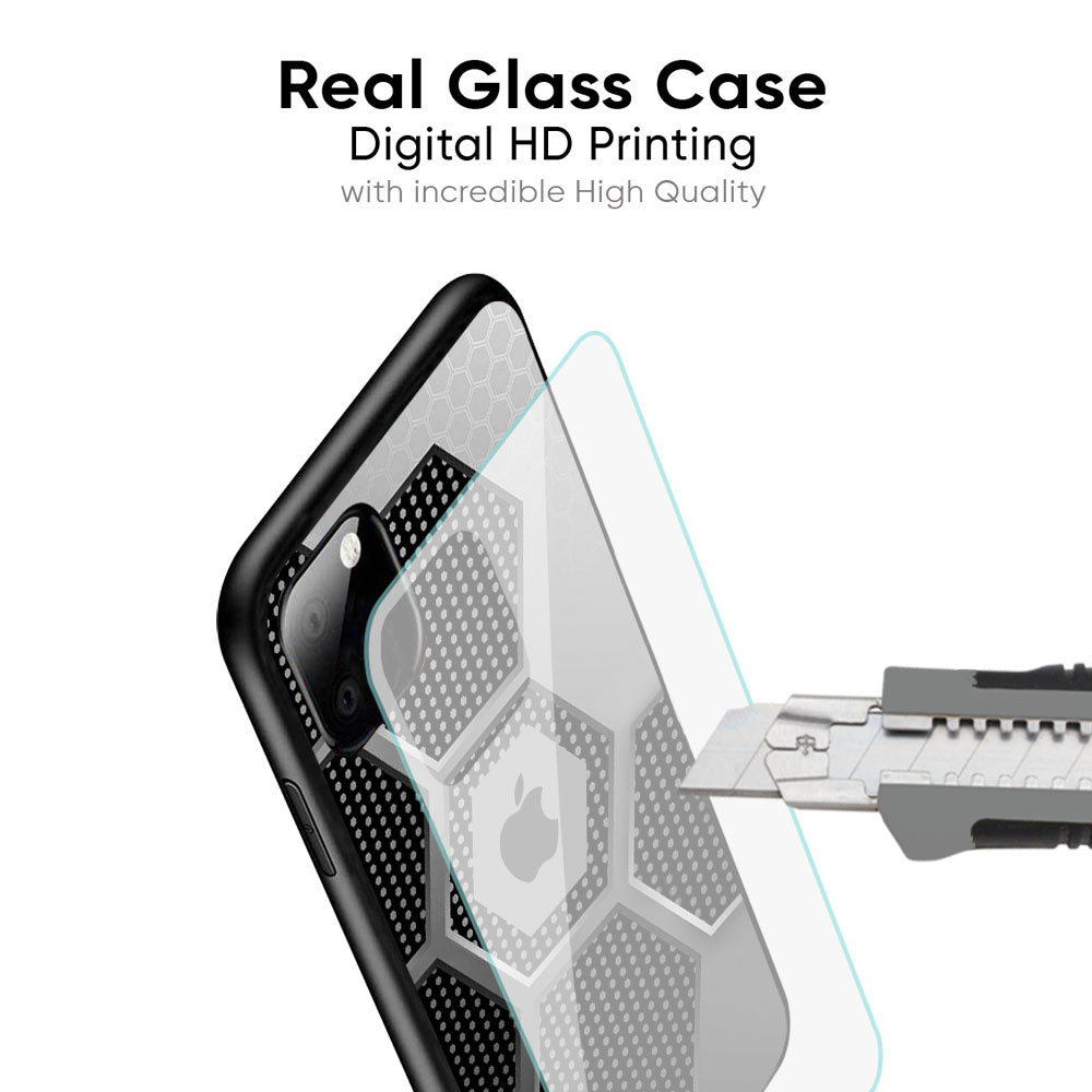 Hexagon Style Glass Case For iPhone XS Max