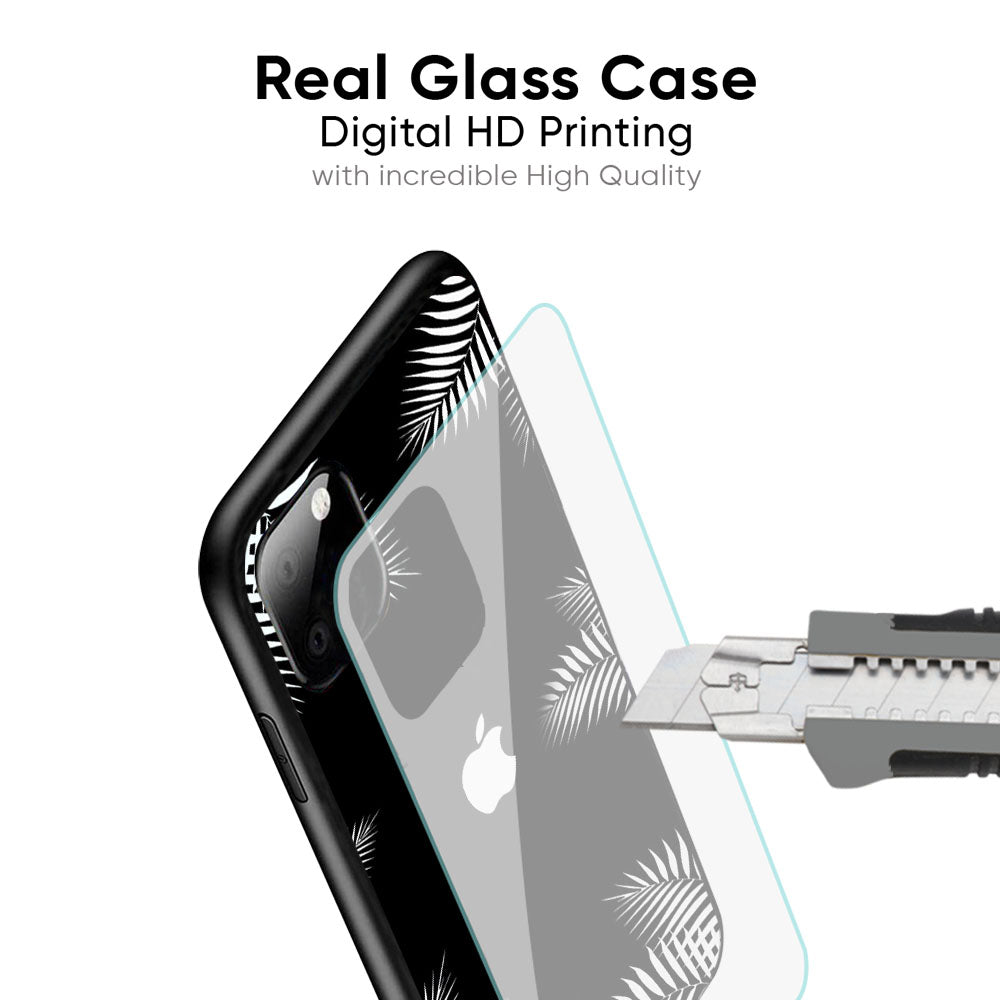 Zealand Fern Design Glass Case For iPhone 15 Plus