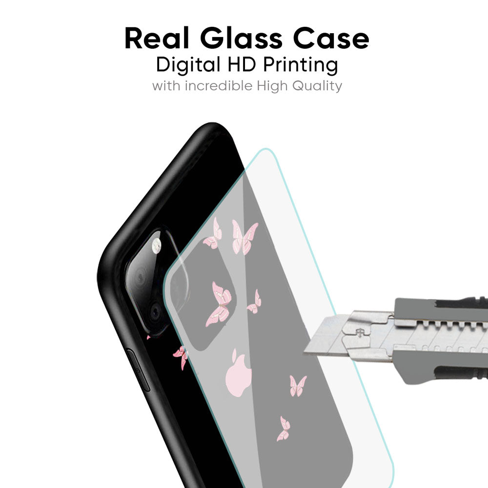 Fly Butterfly Glass Case for iPhone XS Max