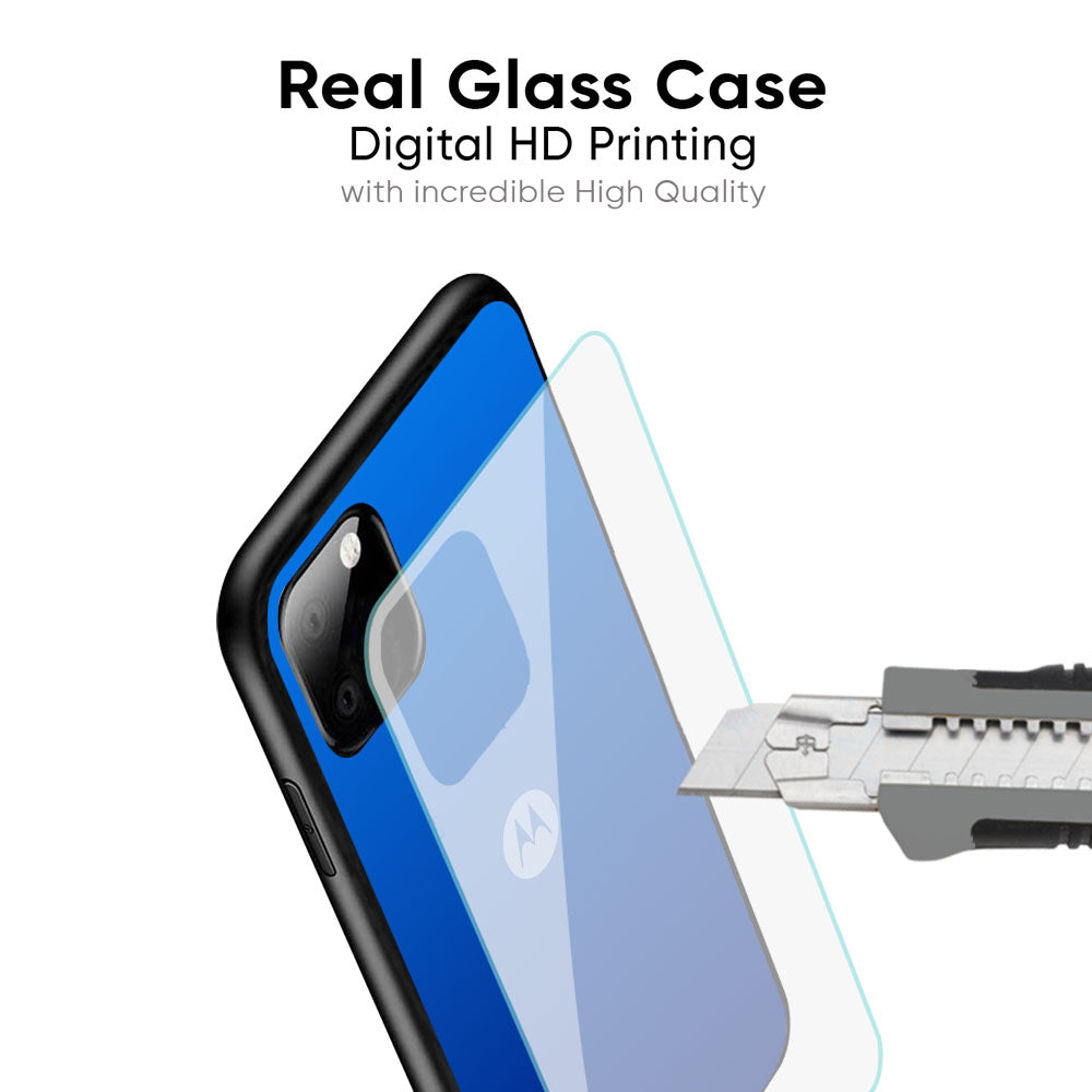 Egyptian Blue Glass Case for Motorola G84 5G