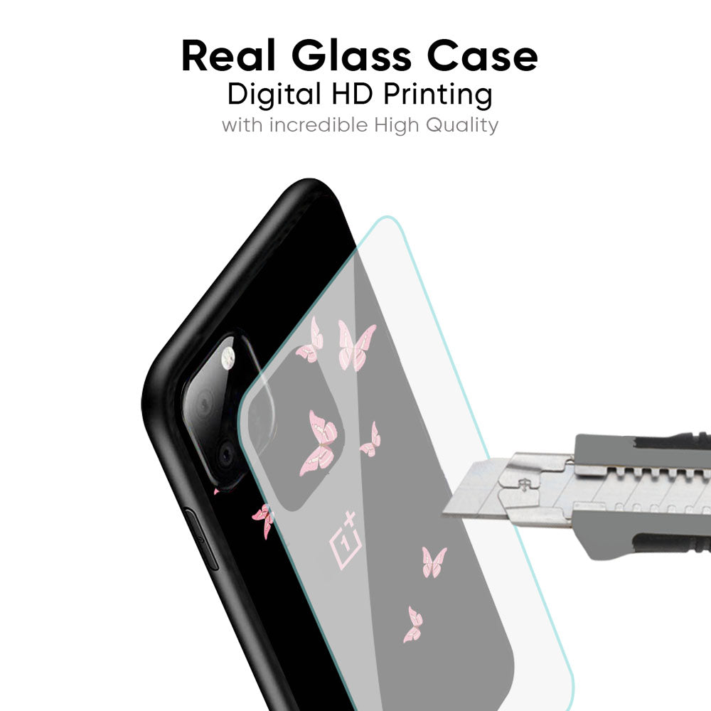 Fly Butterfly Glass Case for OnePlus 11R 5G