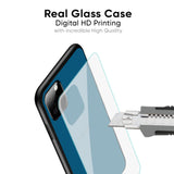 Cobalt Blue Glass Case for Oppo F19 Pro