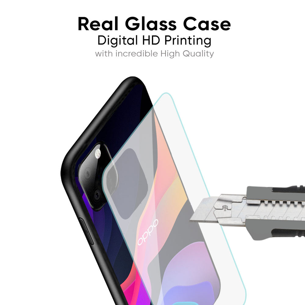 Colorful Fluid Glass Case for Oppo A55