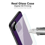 Dark Purple Glass Case for Oppo F19 Pro Plus