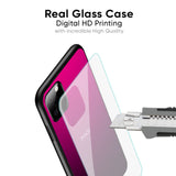 Purple Ombre Pattern Glass Case for Poco X3 Pro