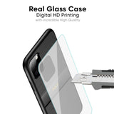 Grey Metallic Glass Case For Poco M2