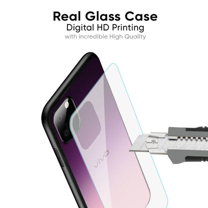 Purple Gradient Glass case for Vivo X50 Pro