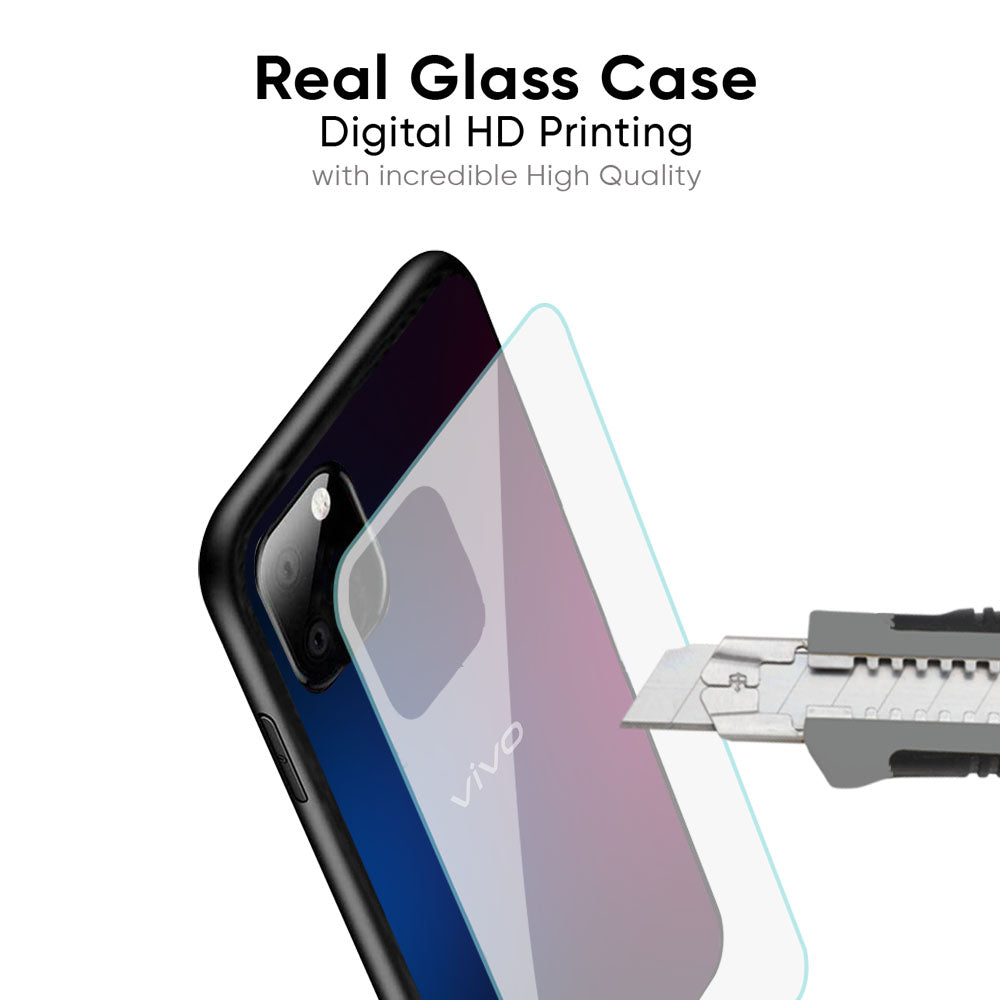 Mix Gradient Shade Glass Case For Vivo X50 Pro