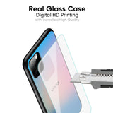Blue & Pink Ombre Glass case for Vivo V27 Pro 5G
