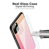 Pastel Pink Gradient Glass Case For Vivo V23e 5G