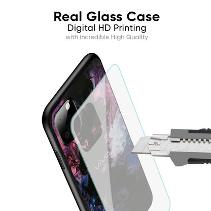 Smudge Brush Glass case for Vivo X50 Pro