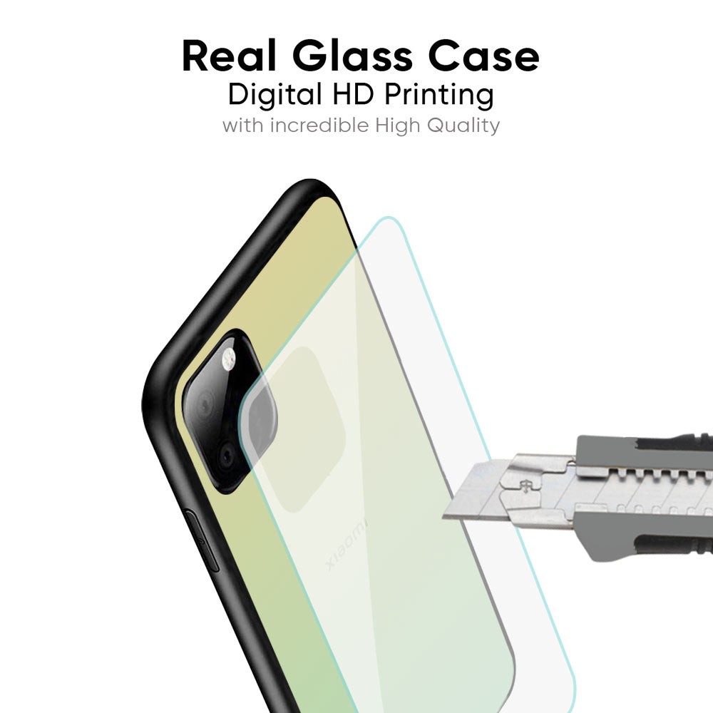 Mint Green Gradient Glass Case for Redmi Note 12 5G