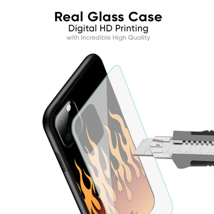 Fire Flame Glass Case for iPhone XS Max