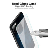 Dark Blue Grunge Glass Case for Motorola Edge 30 Ultra