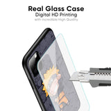Orange Chubby Glass Case for Poco X5 Pro 5G