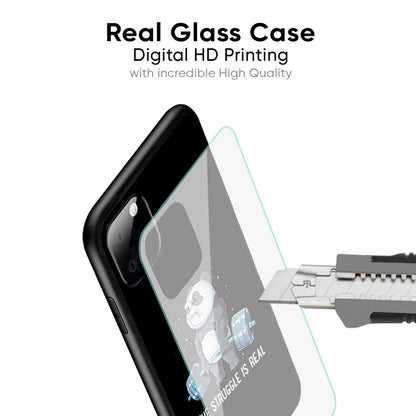 Real Struggle Glass Case for Samsung Galaxy A72