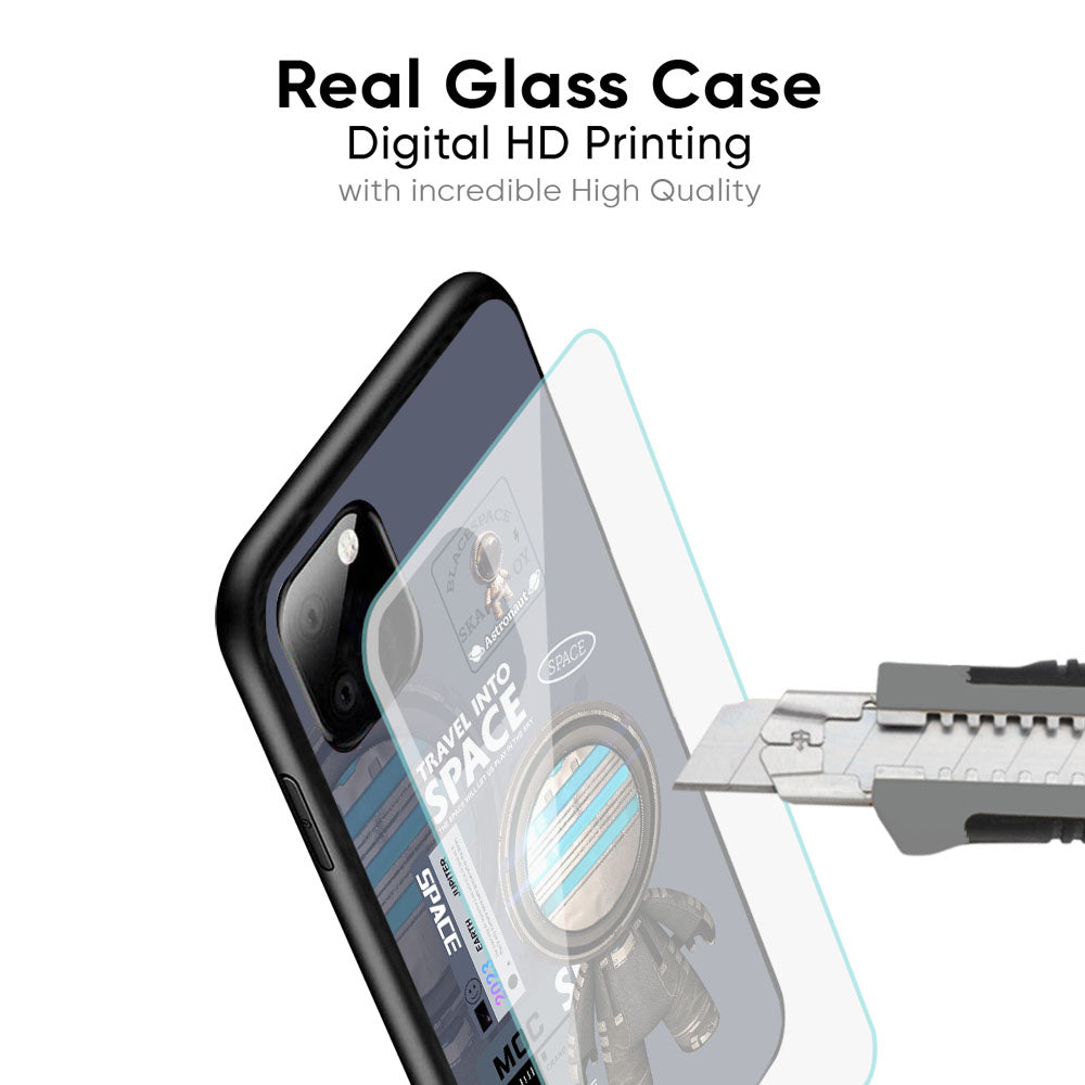 Space Travel Glass Case for Redmi Note 12 5G