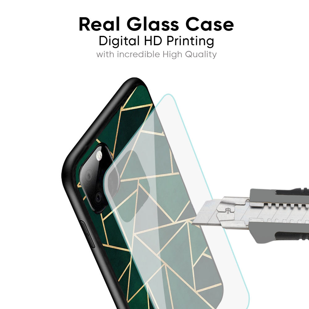 Abstract Green Glass Case For iPhone 6S