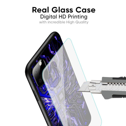 Techno Color Pattern Glass Case For iPhone 6S