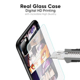 Anime Eyes Glass Case for Samsung Galaxy M40