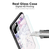 Elegant Floral Glass case for Vivo Y51 2020