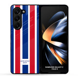 Tricolor Flag Glass Case for Samsung Galaxy Z Fold5 5G