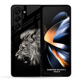 Brave Lion Glass Case for Samsung Galaxy Z Fold5 5G