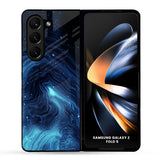 Dazzling Ocean Gradient Glass Case for Samsung Galaxy Z Fold5 5G