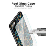 Peacock Feathers Glass case for Poco X5 Pro 5G