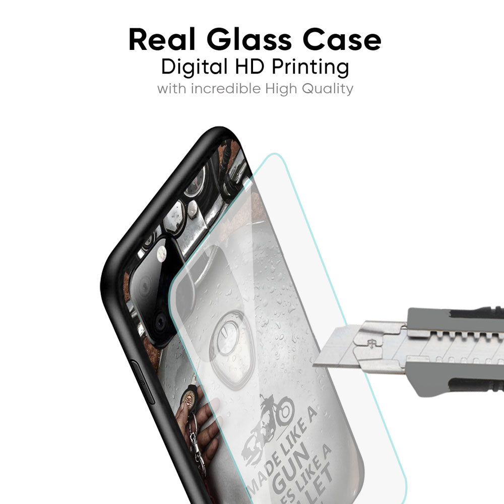 Royal Bike Glass Case for Google Pixel 7A