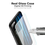 Grey & Blue Wooden Texture Glass Case for Google Pixel 6a