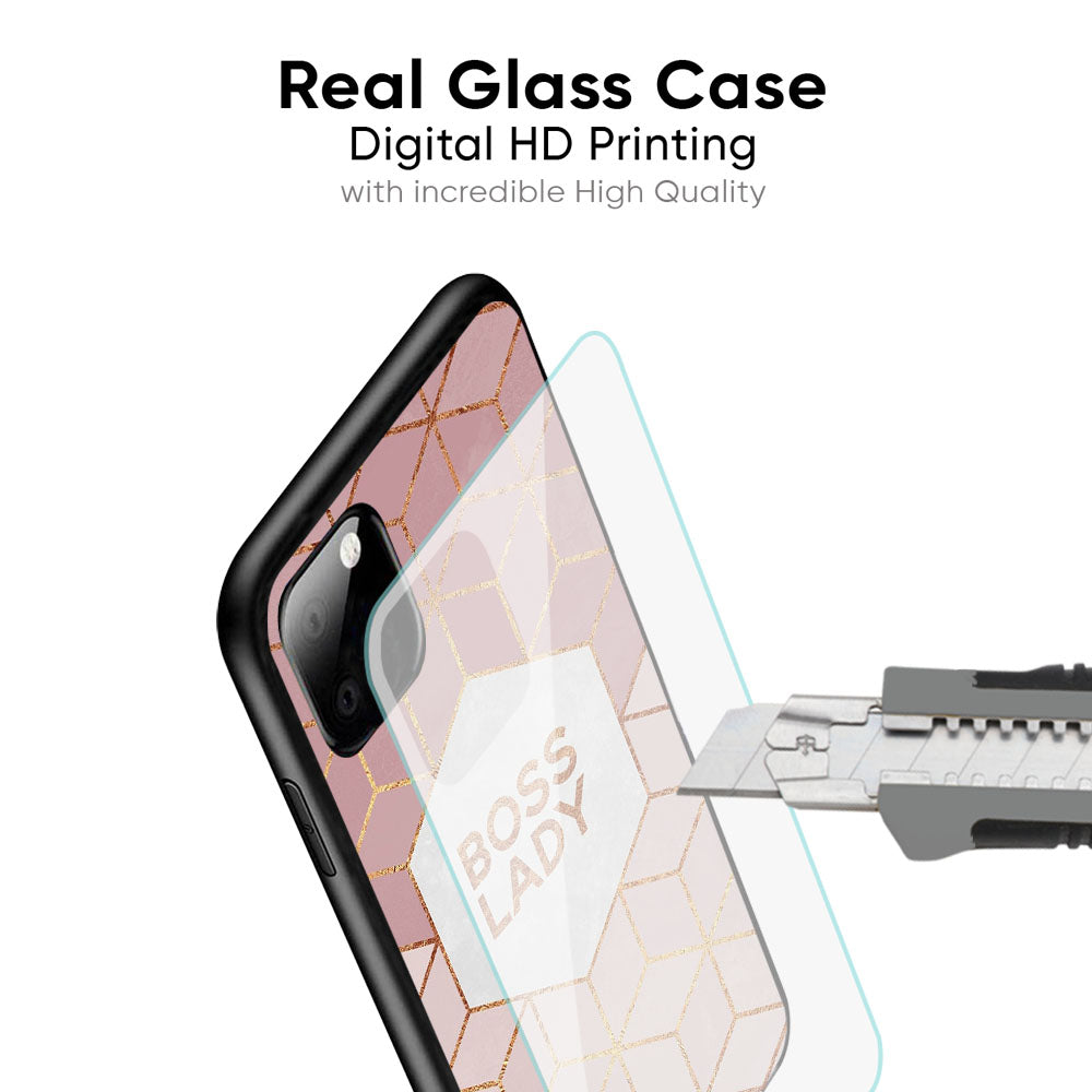 Boss Lady Glass Case for Samsung Galaxy M54 5G