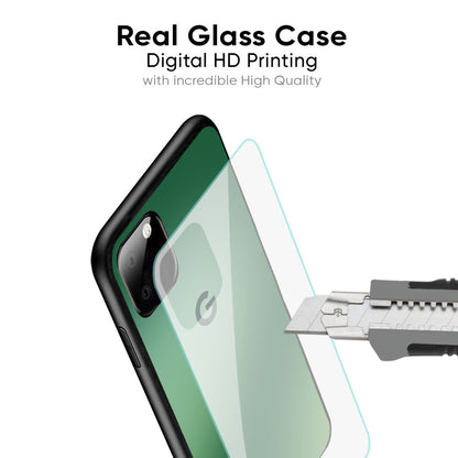 Green Grunge Texture Glass Case for Google Pixel 7A