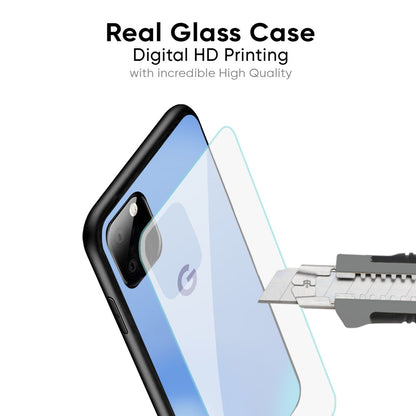 Vibrant Blue Texture Glass Case for Google Pixel 8 Pro
