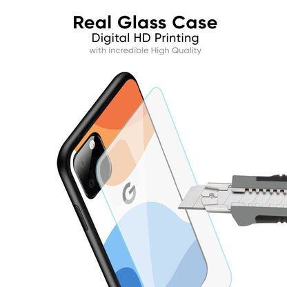 Wavy Color Pattern Glass Case for Google Pixel 8