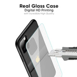 Grey Metallic Glass Case For iPhone SE 2022