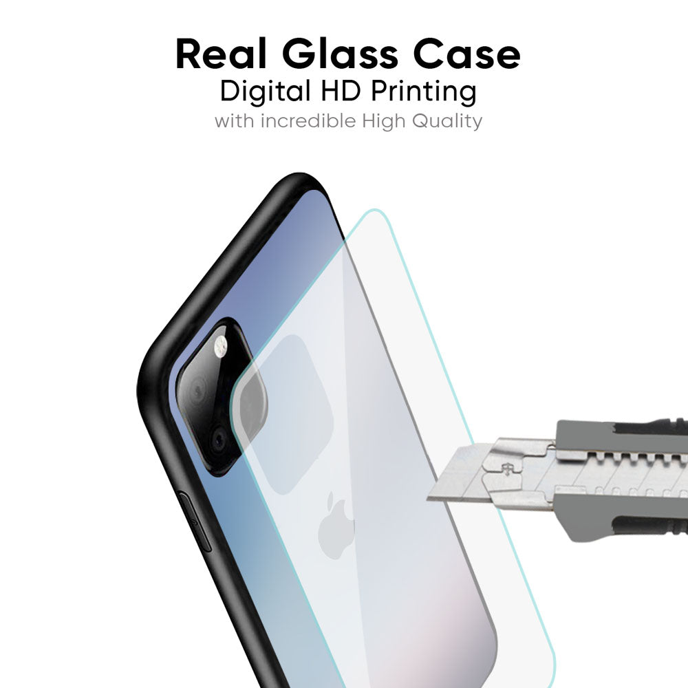 Light Sky Texture Glass Case for iPhone XS Max