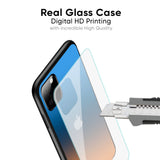 Sunset Of Ocean Glass Case for iPhone SE 2020