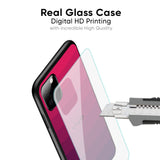Wavy Pink Pattern Glass Case for Vivo V25 Pro