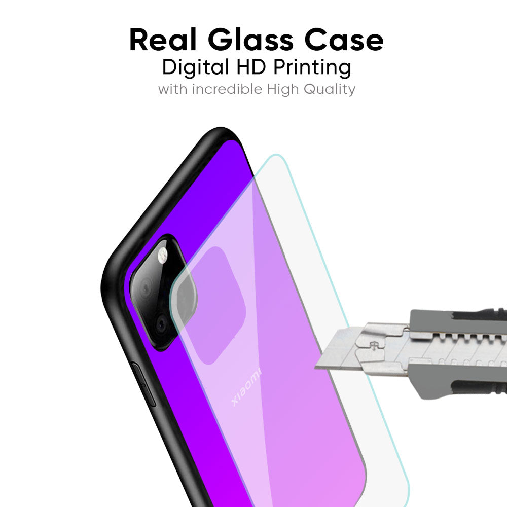 Purple Pink Glass Case for Xiaomi Mi A3
