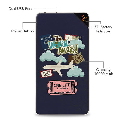 World Awaits 10000 mAh Universal Power Bank