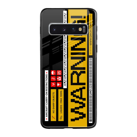 Aircraft Warning Samsung Galaxy S10 Glass Back Cover Online