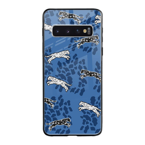 Blue Cheetah Samsung Galaxy S10 Glass Back Cover Online