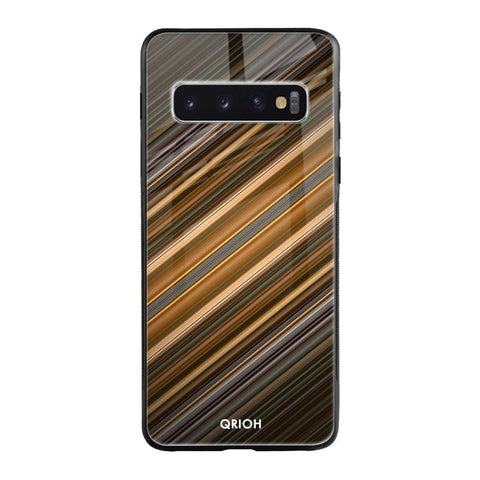Diagonal Slash Pattern Samsung Galaxy S10 Glass Cases & Covers Online