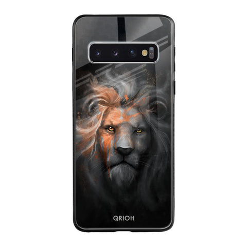 Devil Lion Samsung Galaxy S10 Glass Back Cover Online