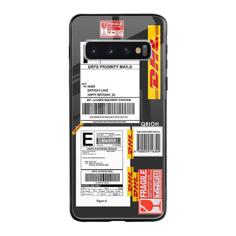 Cool Barcode Label Samsung Galaxy S10 Glass Back Cover Online
