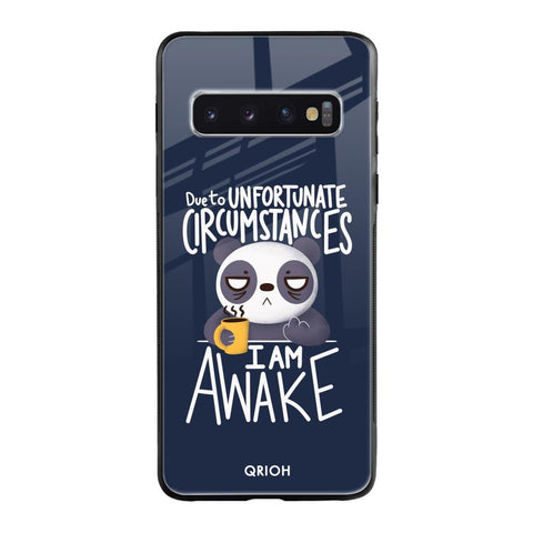 Struggling Panda Samsung Galaxy S10 Glass Cases & Covers Online