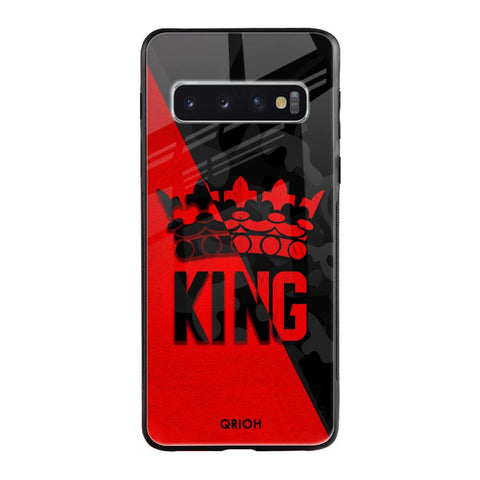 I Am A King Samsung Galaxy S10 Glass Back Cover Online