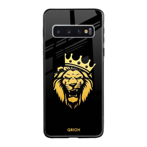 Lion The King Samsung Galaxy S10 Glass Cases & Covers Online